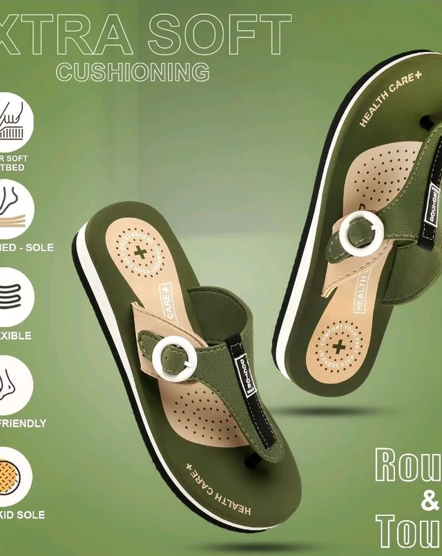 Duosoft Flip Flop for Women | Soft Comfortable | Breathable | Fashionable | Stylish | Trendy | Super soft | Lightweight | Anti-Slip Sole | Indoor & Outdoor |DW-34-Brown - 6