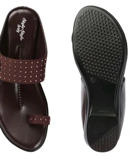 Women Synthetic Flat Sandals | Casual & Formal Sandals | Slippers Comfortable & Durable | For Daily & Occasion Wear - 10