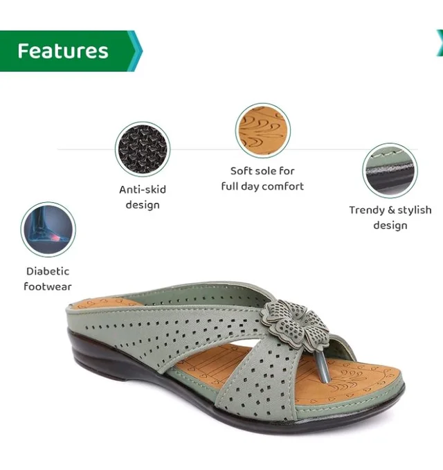 ORTHO JOY Fancy doctor slippers | Soft Sandal for women | Comfortable Footwear for women
- 10