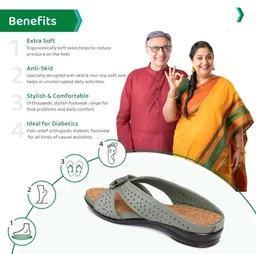 ORTHO JOY Fancy doctor slippers | Soft Sandal for women | Comfortable Footwear for women
- 10