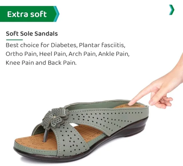 ORTHO JOY Fancy doctor slippers | Soft Sandal for women | Comfortable Footwear for women
- 10