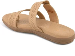XE Looks Women's Double-Adjustable Straps Slipper | Textured Design | Lightweight & Comfortable Slippers For Girls & Women - 7