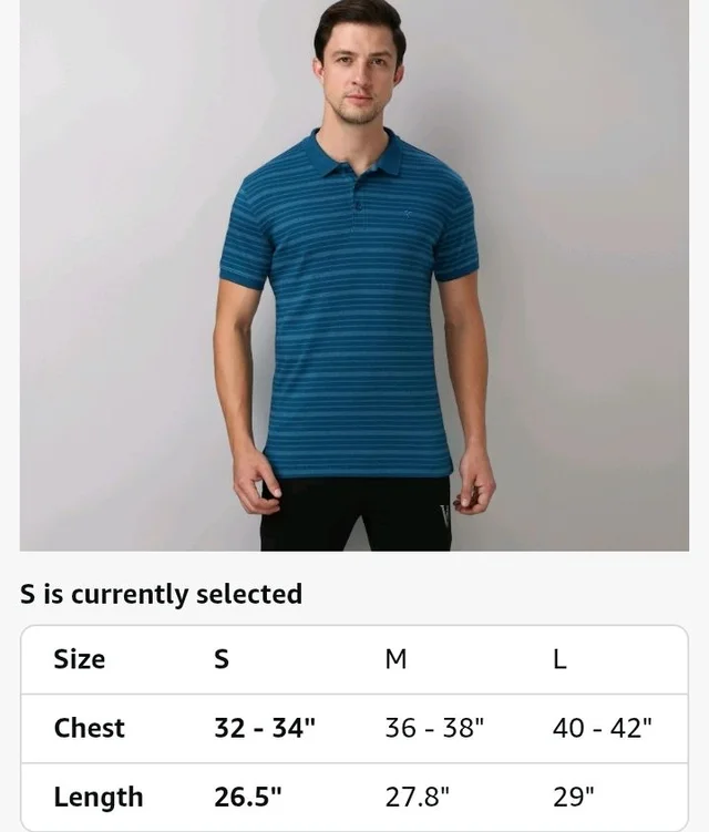 Van Heusen Men’s Striped Regular Fit T-Shirt | Comfortable Polo Neck | Soft Breathable Casual Wear | Summer Favorite | Horizontal Smart Stripes| Style 60063 - XL