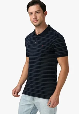 Van Heusen Men’s Striped Regular Fit T-Shirt | Comfortable Polo Neck | Soft Breathable Casual Wear | Summer Favorite | Horizontal Smart Stripes| Style 60063
- 2XL