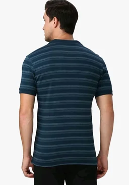 Van Heusen Men’s Striped Regular Fit T-Shirt | Comfortable Polo Neck | Soft Breathable Casual Wear | Summer Favorite | Horizontal Smart Stripes| Style 60063
- 2XL