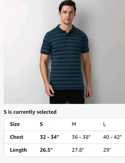 Van Heusen Men’s Striped Regular Fit T-Shirt | Comfortable Polo Neck | Soft Breathable Casual Wear | Summer Favorite | Horizontal Smart Stripes| Style 60063
- 2XL
