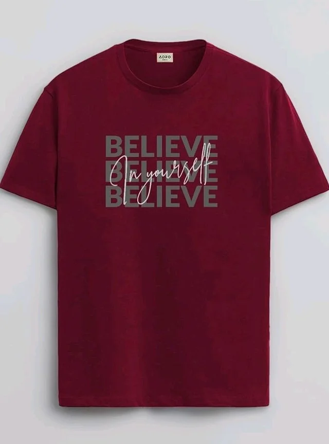 ADRO Tshirt for Men | Printed T Shirt for Men | 100% Cotton Regular Fit T-Shirt |Printed T Shirt
- M
