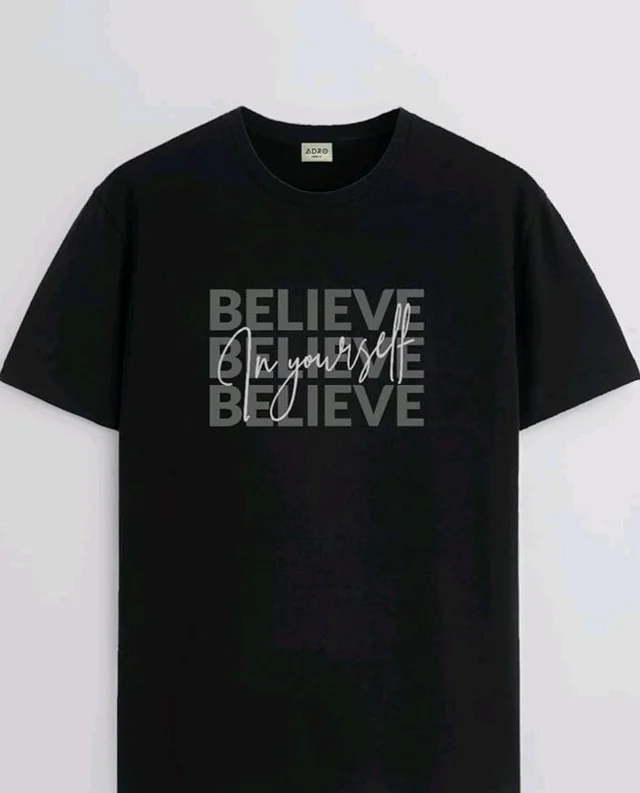 ADRO Tshirt for Men | Printed T Shirt for Men | 100% Cotton Regular Fit T-Shirt |Printed T Shirt
- L