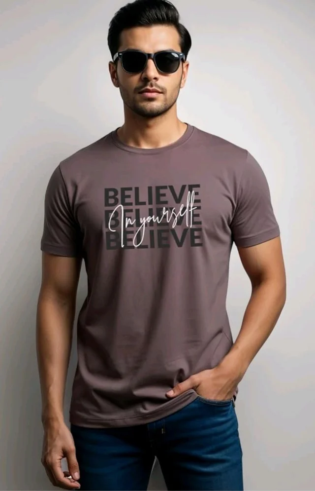 ADRO Tshirt for Men | Printed T Shirt for Men | 100% Cotton Regular Fit T-Shirt |Printed T Shirt
- S