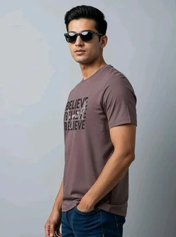 ADRO Tshirt for Men | Printed T Shirt for Men | 100% Cotton Regular Fit T-Shirt |Printed T Shirt
- S