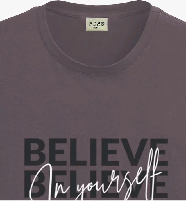 ADRO Tshirt for Men | Printed T Shirt for Men | 100% Cotton Regular Fit T-Shirt |Printed T Shirt
- S