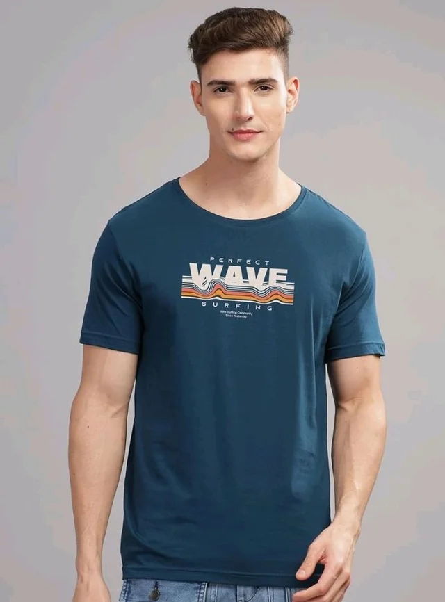 ADRO Mens Printed T Shirt | The Super Soft Tshirt in India| Pure Cotton Lycra Breathable Fabric| 4 Way Stretch Smart tech Fabric| Round Neck T-Shirt (Also in Plus Size) RN25-ST-WAVE-BE
- 2XL
