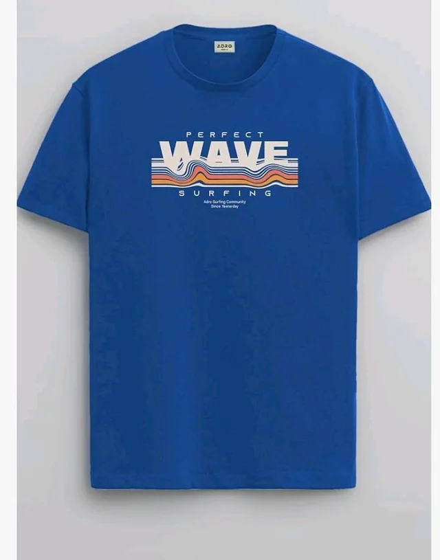 ADRO Mens Printed T Shirt | The Super Soft Tshirt in India| Pure Cotton Lycra Breathable Fabric| 4 Way Stretch Smart tech Fabric| Round Neck T-Shirt (Also in Plus Size) RN25-ST-WAVE-BE
- 2XL