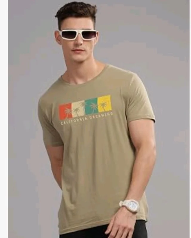 ADRO Mens Printed T Shirt | The Super Soft Tshirt in India| Pure Cotton Lycra Breathable Fabric| 4 Way Stretch Smart tech Fabric| Round Neck T-Shirt (Also in Plus Size) - XL
