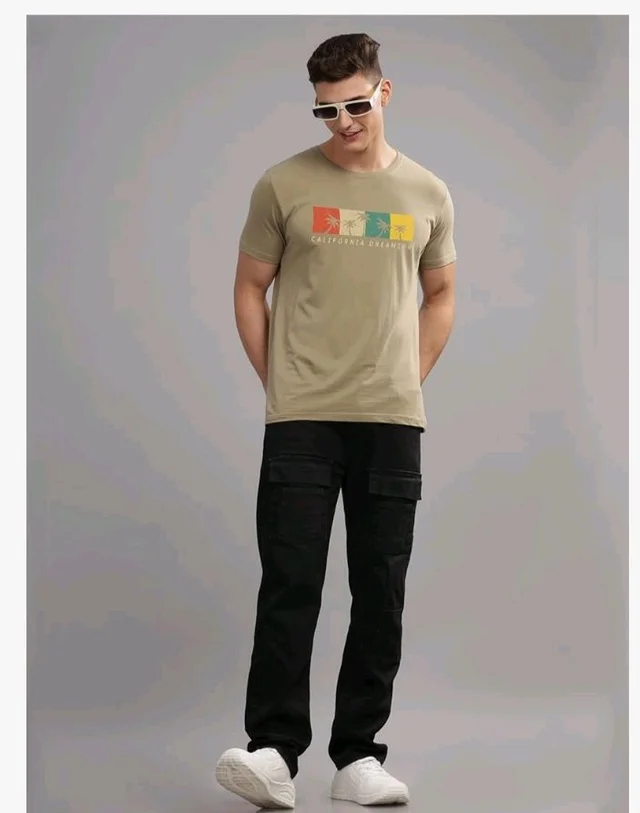 ADRO Mens Printed T Shirt | The Super Soft Tshirt in India| Pure Cotton Lycra Breathable Fabric| 4 Way Stretch Smart tech Fabric| Round Neck T-Shirt (Also in Plus Size) - XL