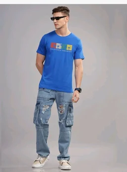 ADRO Mens Printed T Shirt | The Super Soft Tshirt in India| Pure Cotton Lycra Breathable Fabric| 4 Way Stretch Smart tech Fabric| Round Neck T-Shirt (Also in Plus Size)
- 2XL