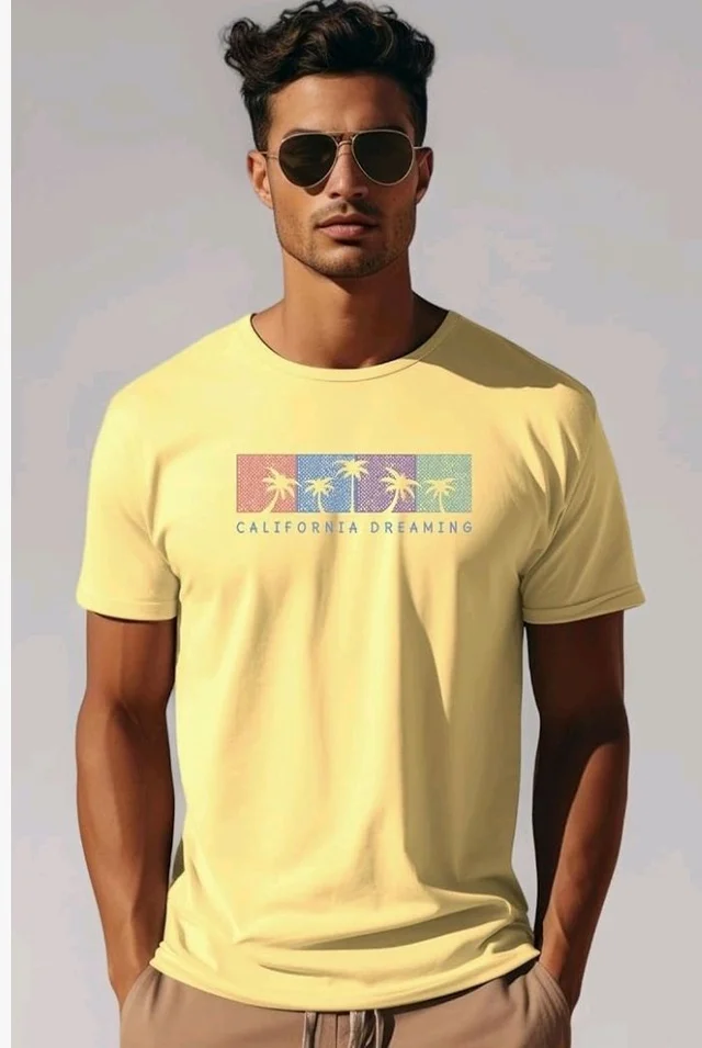 ADRO Mens Printed T Shirt | The Super Soft Tshirt in India| Pure Cotton Lycra Breathable Fabric| 4 Way Stretch Smart tech Fabric| Round Neck T-Shirt (Also in Plus Size)
- L