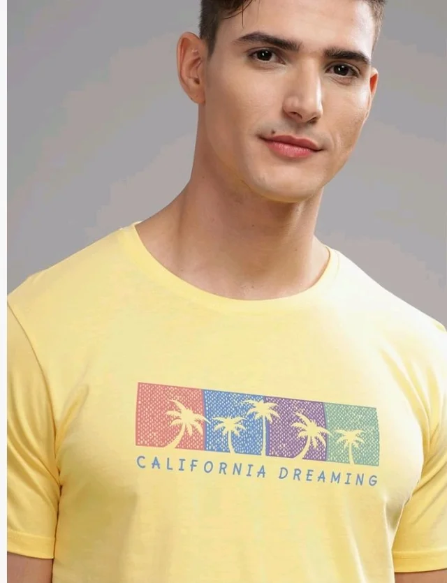 ADRO Mens Printed T Shirt | The Super Soft Tshirt in India| Pure Cotton Lycra Breathable Fabric| 4 Way Stretch Smart tech Fabric| Round Neck T-Shirt (Also in Plus Size)
- L