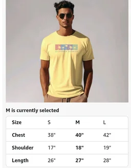 ADRO Mens Printed T Shirt | The Super Soft Tshirt in India| Pure Cotton Lycra Breathable Fabric| 4 Way Stretch Smart tech Fabric| Round Neck T-Shirt (Also in Plus Size)
- L