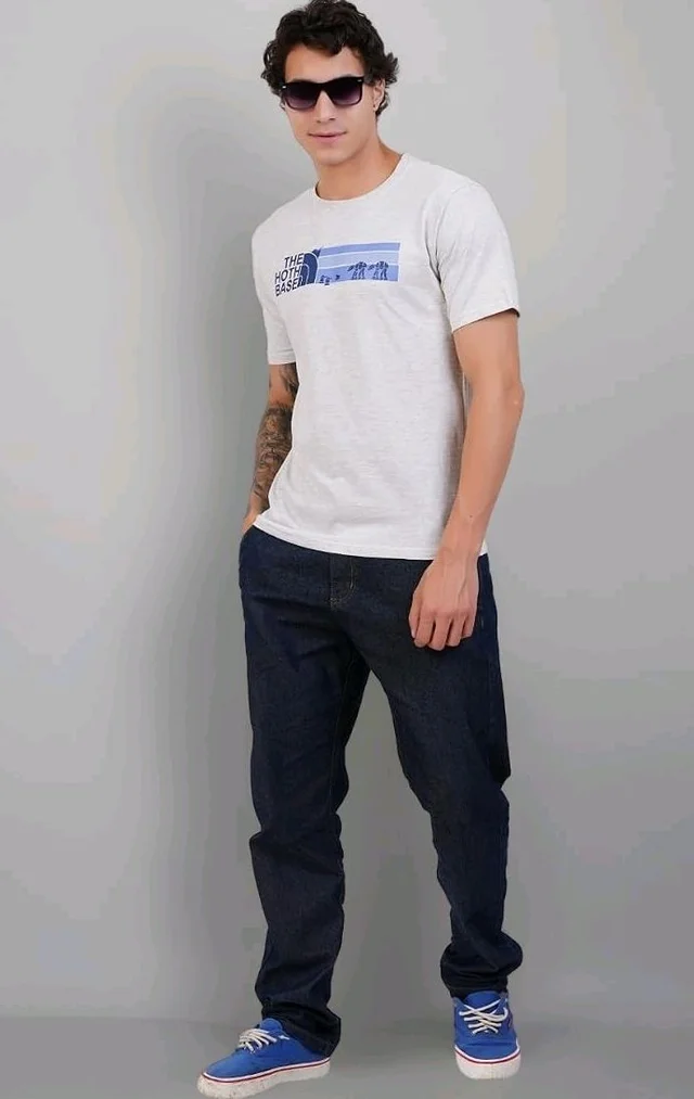 Men's Super Combed Cotton Round Neck Half Sleeve T-Shirt | Soft Breathable Cotton Fabric | Stylish Comfortable Wearfor Men | Quality Regular Fit
- XL