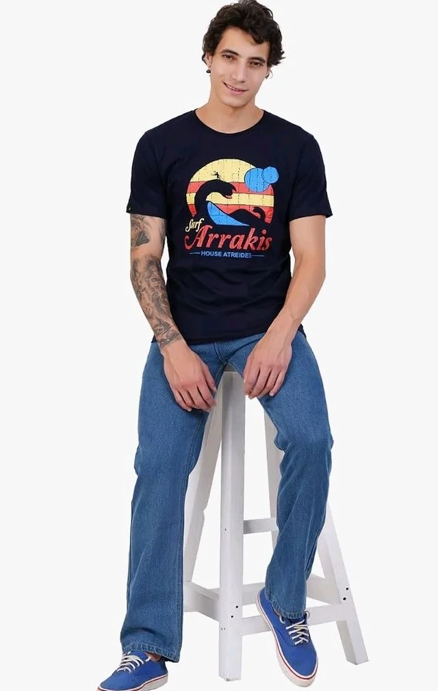 Men's Super Combed Cotton Round Neck Half Sleeve T-Shirt | Soft Breathable Cotton Fabric | Stylish Comfortable Wearfor Men | Quality Regular Fit - L