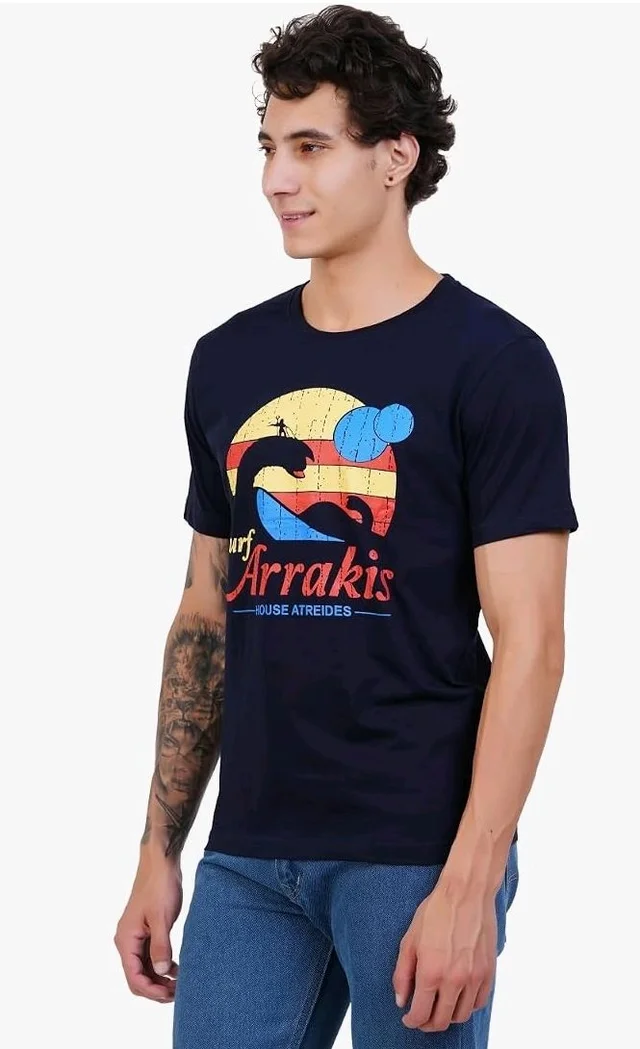 Men's Super Combed Cotton Round Neck Half Sleeve T-Shirt | Soft Breathable Cotton Fabric | Stylish Comfortable Wearfor Men | Quality Regular Fit - L