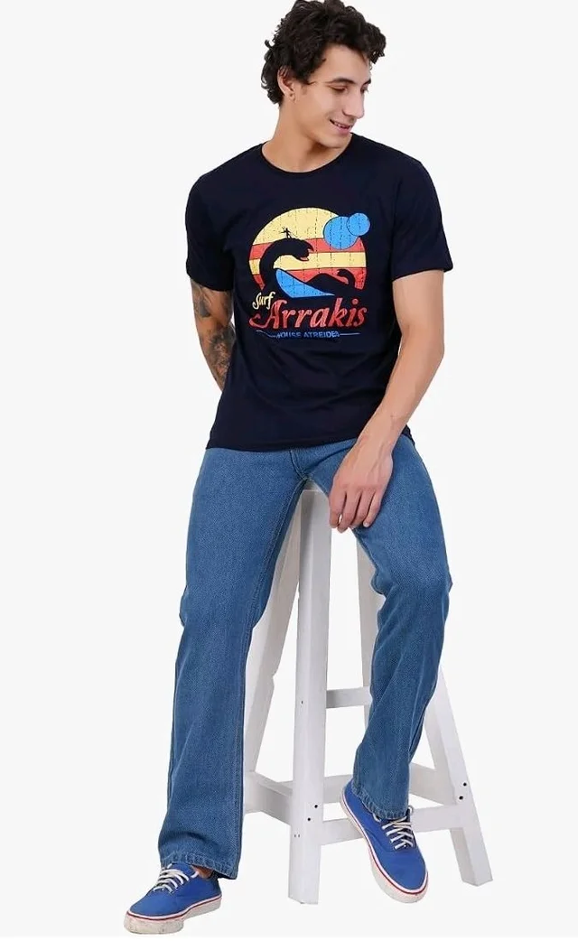 Men's Super Combed Cotton Round Neck Half Sleeve T-Shirt | Soft Breathable Cotton Fabric | Stylish Comfortable Wearfor Men | Quality Regular Fit - L