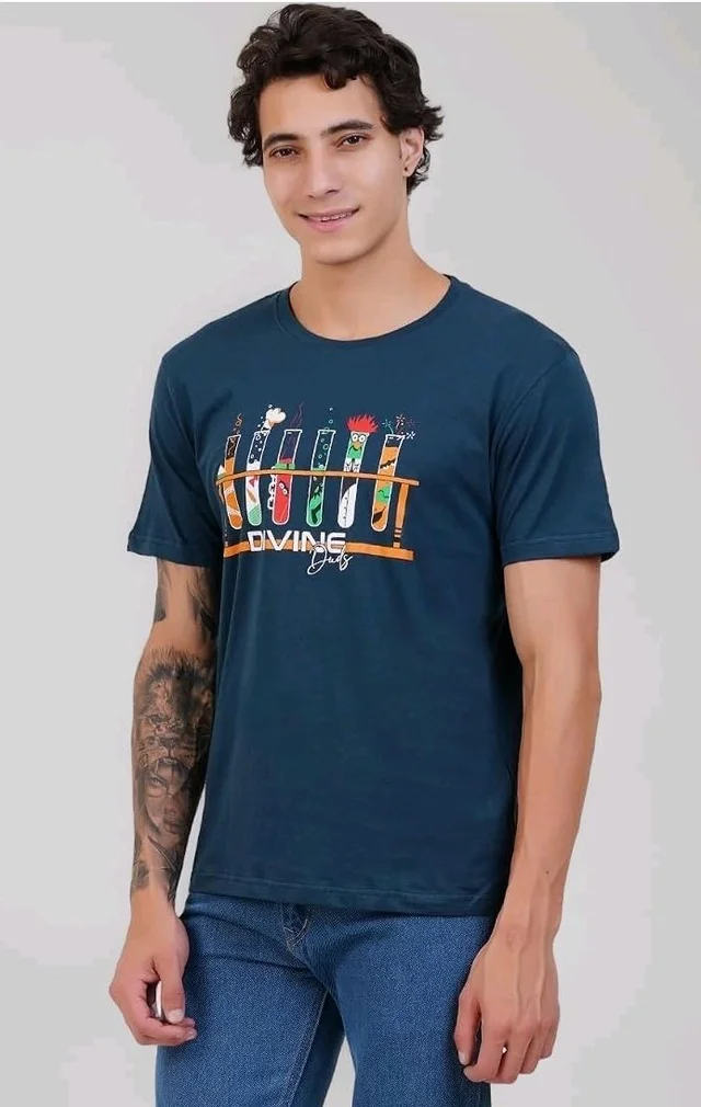 Men's Super Combed Cotton Round Neck Half Sleeve T-Shirt | Soft Breathable Cotton Fabric | Stylish Comfortable Wearfor Men | Quality Regular Fit
- 3XL