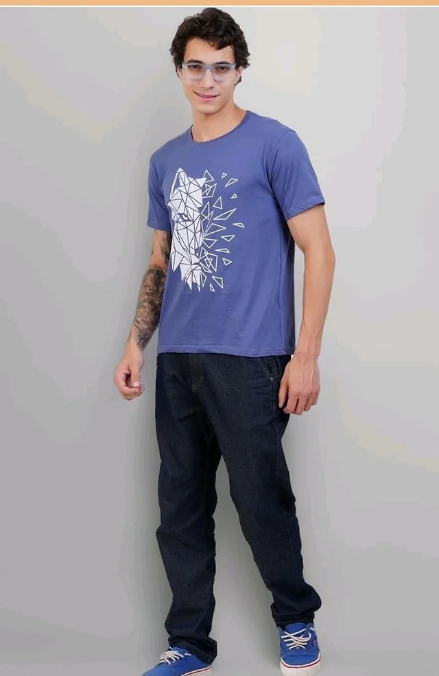 Men's Super Combed Cotton Round Neck Half Sleeve T-Shirt | Soft Breathable Cotton Fabric | Stylish Comfortable Wearfor Men | Quality Regular Fit
- 2XL