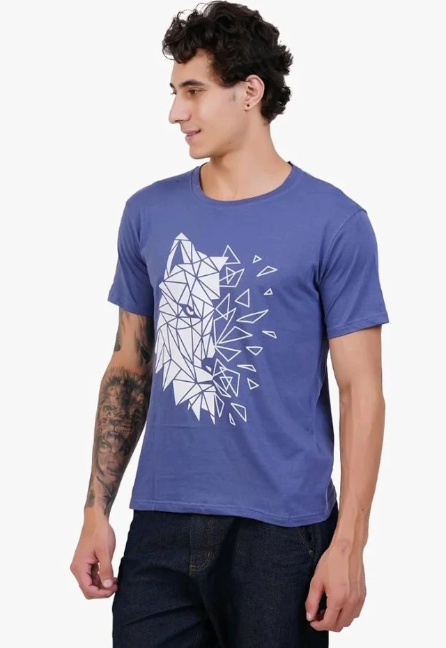 Men's Super Combed Cotton Round Neck Half Sleeve T-Shirt | Soft Breathable Cotton Fabric | Stylish Comfortable Wearfor Men | Quality Regular Fit
- 2XL