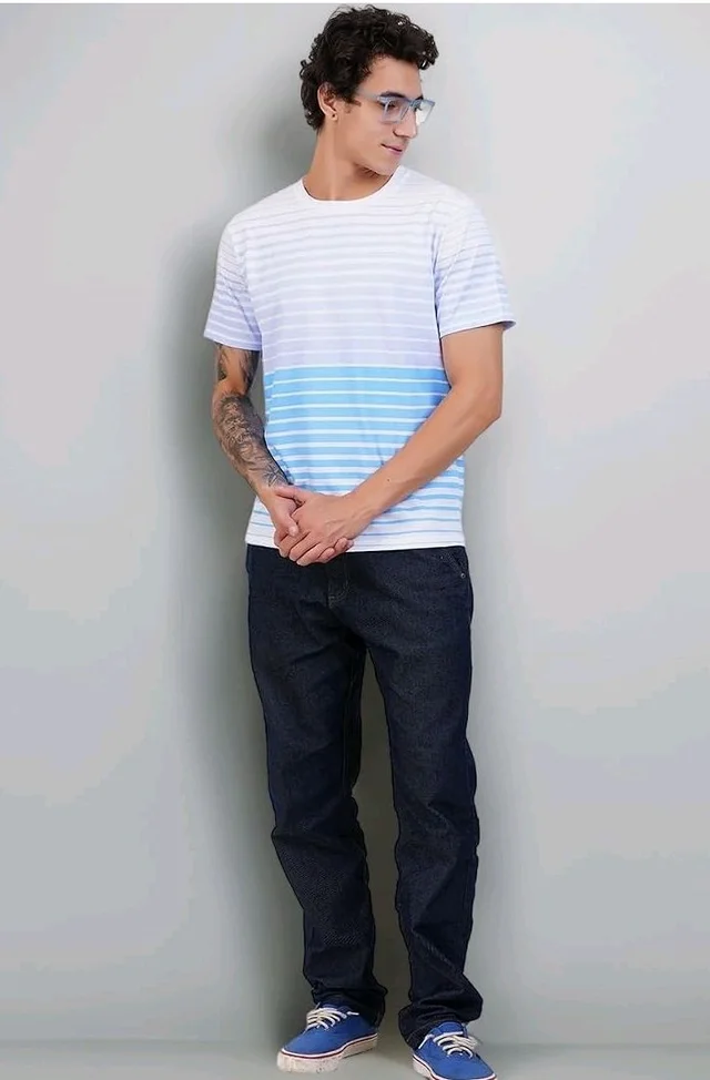 Men's Super Combed Cotton Round Neck Half Sleeve T-Shirt | Soft Breathable Cotton Fabric | Stylish Comfortable Wearfor Men | Quality Regular Fit
- M
