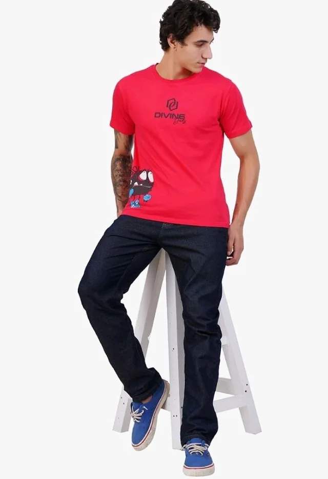 Men's Super Combed Cotton Round Neck Half Sleeve T-Shirt | Soft Breathable Cotton Fabric | Stylish Comfortable Wearfor Men | Quality Regular Fit
- 2XL