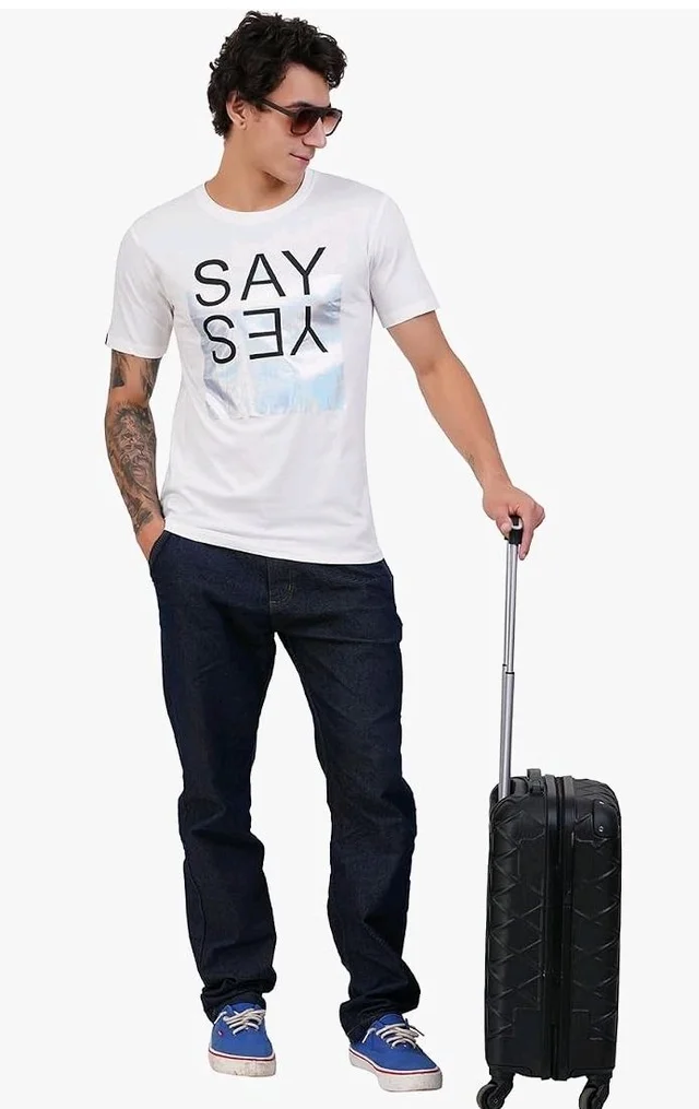 Men's Super Combed Cotton Round Neck Half Sleeve T-Shirt | Soft Breathable Cotton Fabric | Stylish Comfortable Wearfor Men | Quality Regular Fit
- 2XL