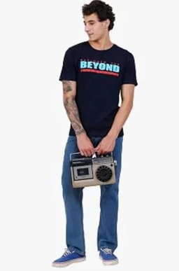 Men's Super Combed Cotton Round Neck Half Sleeve T-Shirt | Soft Breathable Cotton Fabric | Stylish Comfortable Wearfor Men | Quality Regular Fit
- L