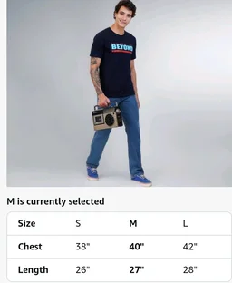 Men's Super Combed Cotton Round Neck Half Sleeve T-Shirt | Soft Breathable Cotton Fabric | Stylish Comfortable Wearfor Men | Quality Regular Fit
- L