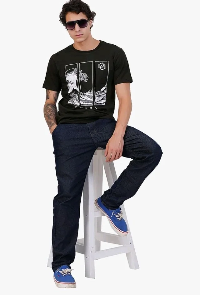 Men's Super Combed Cotton Round Neck Half Sleeve T-Shirt | Soft Breathable Cotton Fabric | Stylish Comfortable Wearfor Men | Quality Regular Fit
- 2XL