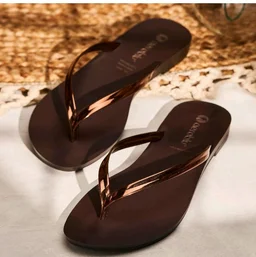 AEROBLU Comfy Metalic finish Flat Slippers for Women| Flexible & Durable| Anti Skid & Lightweight Slip-On Flats for Girls | Idea for Everyday use - 7