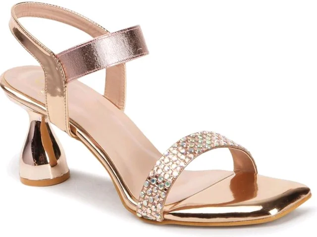 Carlton London Women Stylish Fashion Embellished Sandals for Outdoor, Party, Wedding and Holidays with Stiletto Heels - 11