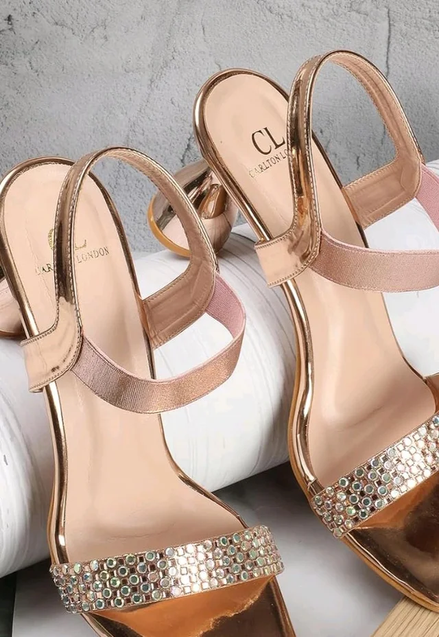 Carlton London Women Stylish Fashion Embellished Sandals for Outdoor, Party, Wedding and Holidays with Stiletto Heels - 11