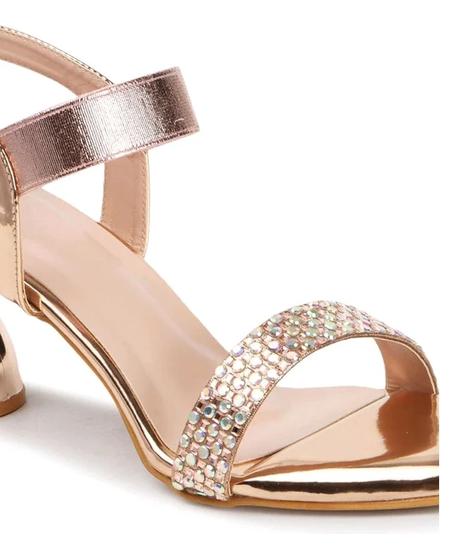 Carlton London Women Stylish Fashion Embellished Sandals for Outdoor, Party, Wedding and Holidays with Stiletto Heels - 11