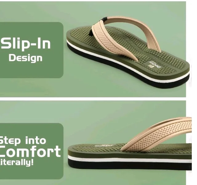 Duosoft Flip Flop for Women | Soft Comfortable | Breathable | Fashionable | Stylish | Trendy | Super Soft | Lightweight | Anti-Slip Sole | Indoor & Outdoor |DW-35-Green - 7