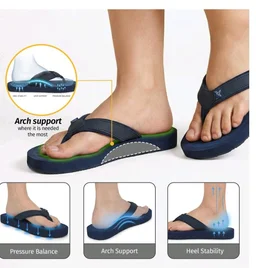 YOHO ArchFlex orthopedic slippers for women | Arch support for pain relief | Soft, Anti-Skid, lightweight | comfortable padded straps flip flops for Everyday - 10
