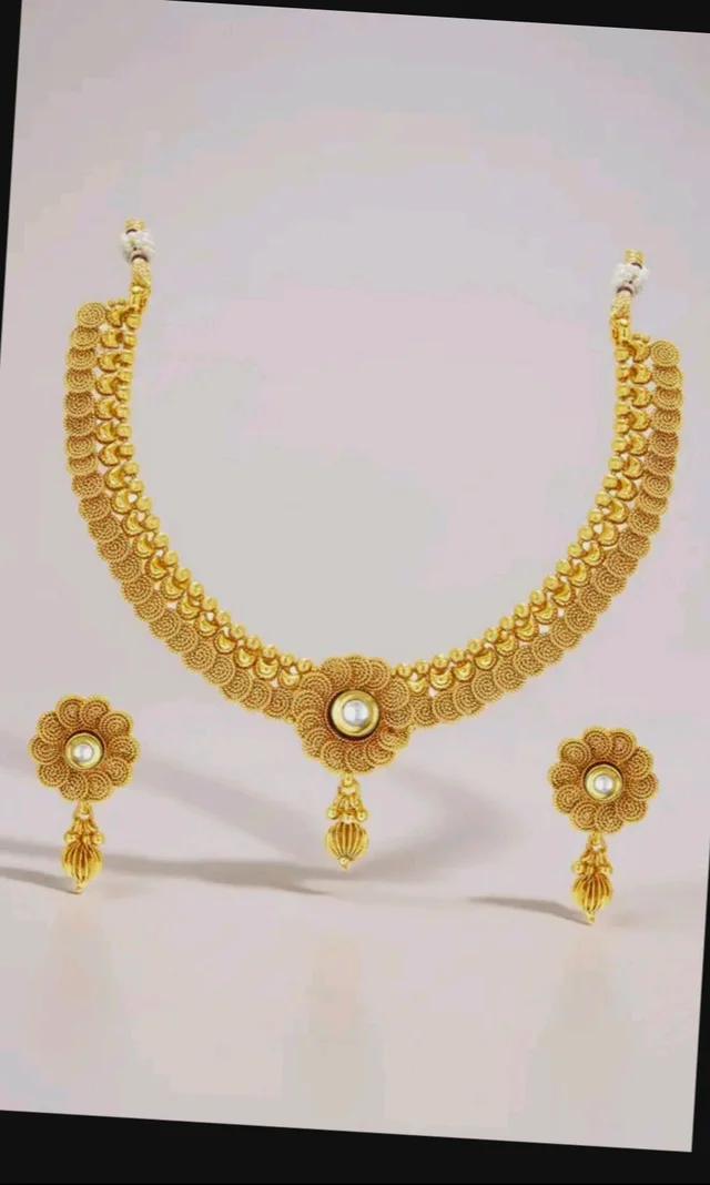 Sukkhi Eye-Catchy Jalebi Design Gold Plated Necklace Set For Women