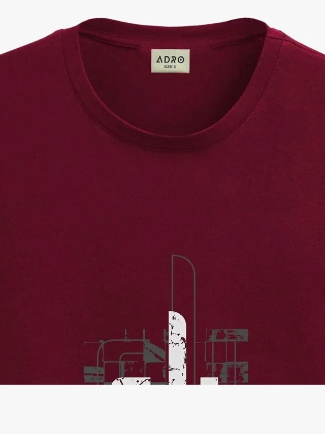 ADRO Men's Graphic Printed 100% Cotton T-Shirt - Regular Fit, Printed T-Shirts for Men
- 3XL