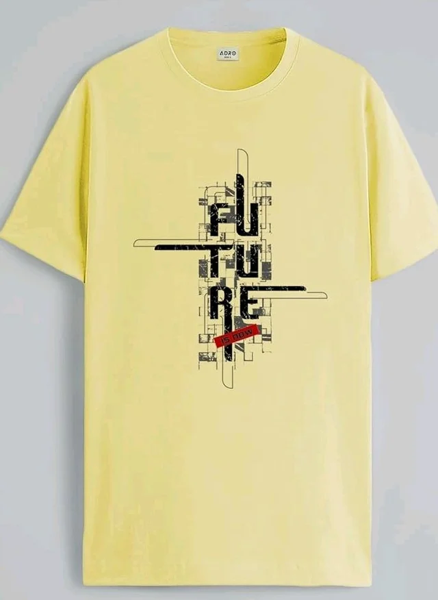 ADRO Men's Graphic Printed 100% Cotton T-Shirt - Regular Fit, Printed T-Shirts for Men
- 4XL