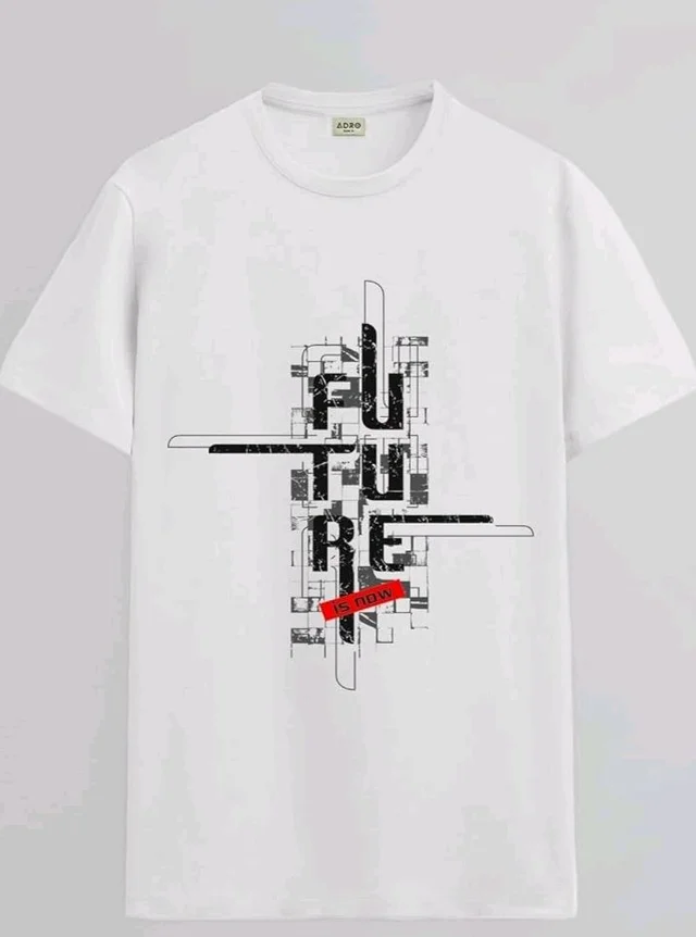 ADRO Men's Graphic Printed 100% Cotton T-Shirt - Regular Fit, Printed T-Shirts for Men
- L