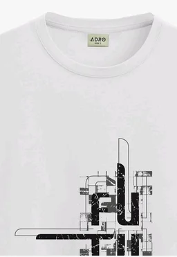 ADRO Men's Graphic Printed 100% Cotton T-Shirt - Regular Fit, Printed T-Shirts for Men
- L