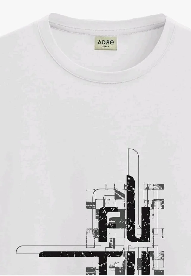 ADRO Men's Graphic Printed 100% Cotton T-Shirt - Regular Fit, Printed T-Shirts for Men
- L