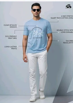 ADRO Men's Regular Fit T-Shirt
- 2XL