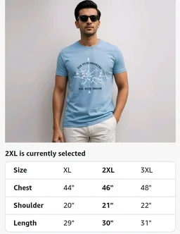 ADRO Men's Regular Fit T-Shirt
- 2XL